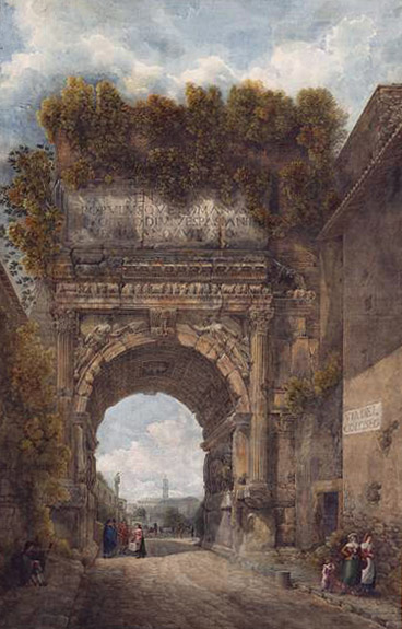 Abraham-Louis-Rodolphe Ducros,Arc de Titus ( ?, avant 1810)